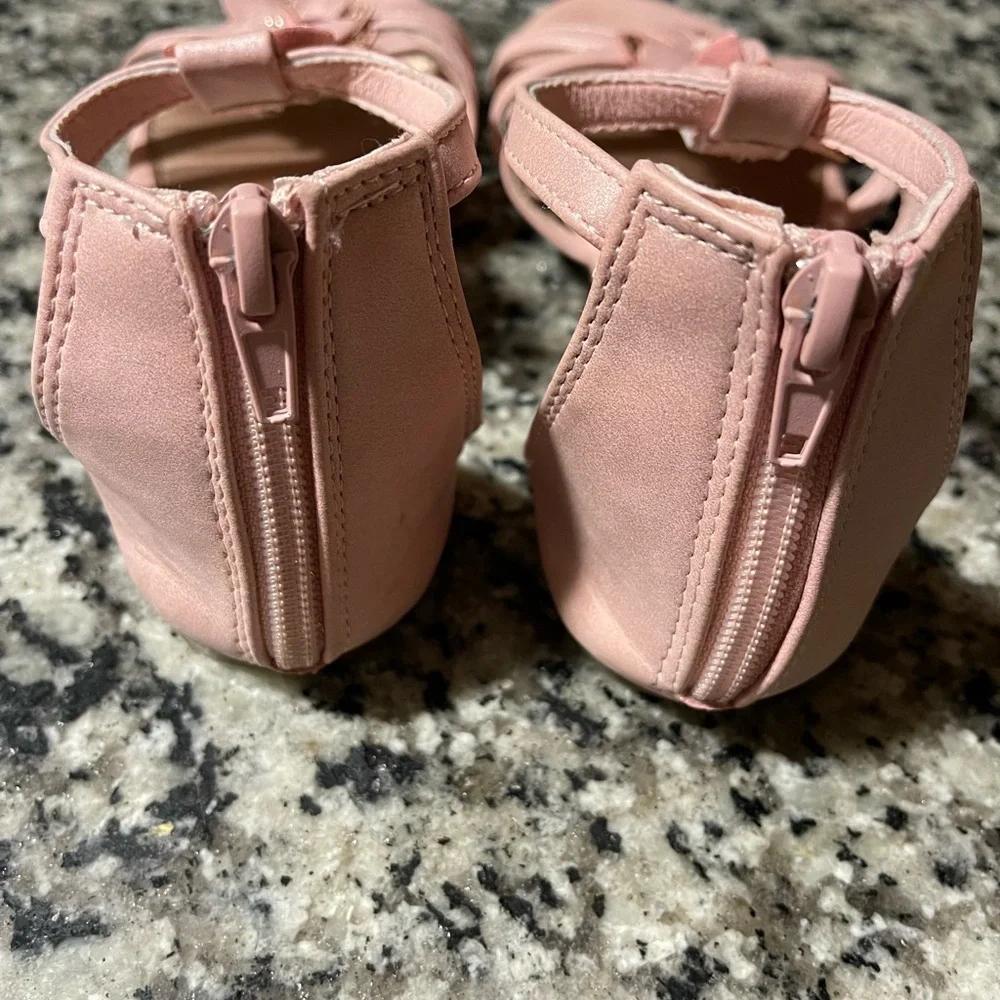 Pink Floral Kids Sandals